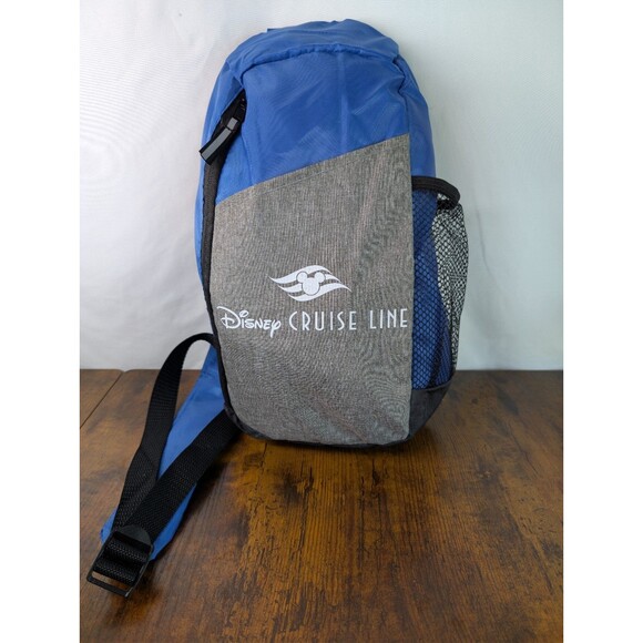 Disney Cruise Line Sling Shoulder Bag Backpack Crossbody Bag Blue Small - Picture 12 of 16